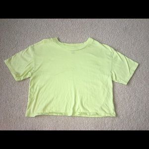 Cropped Neon Green Wild Fable Shirt